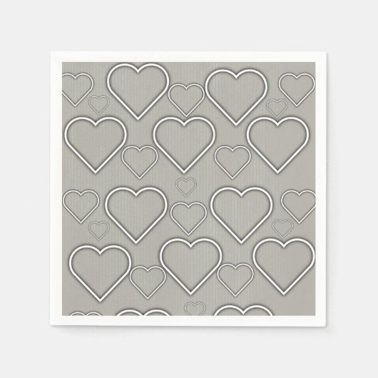 Papieren luiers, grijs en witten servet (Voorkant)