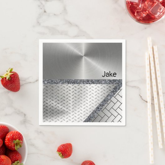 Papieren luiers, grijs servet (Insitu)