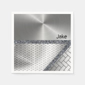 Papieren luiers, grijs servet (Voorkant)