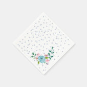 Papieren luiers, grijze Stippen cirkels Napkins Fl Servet (Hoek)