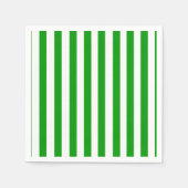 Papieren luiers, groen en witte streep servet (Voorkant)