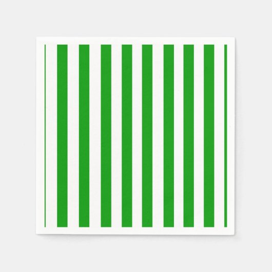 Papieren luiers, groen en witte streep servet (Voorkant)