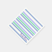 Papieren luiers, groene Paarse strepen Servet (Hoek)
