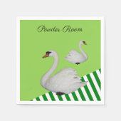 Papieren luiers, groene streep servet (Voorkant)