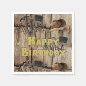 Papieren luiers, Happy Birthday Construction Tools Servet (Voorkant)