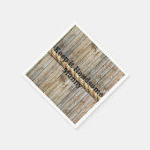 Papieren luiers, houten paus servet (Hoek)