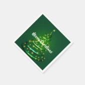 Papieren luiers-kerstboom servet (Hoek)