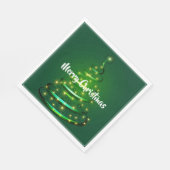 Papieren luiers-kerstboom servet (Hoek)