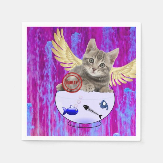 Papieren luiers, Kitten Fish Guilty Wings Servet (Voorkant)
