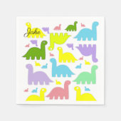 Papieren luiers, kleurrijke dinosaurus servet (Voorkant)