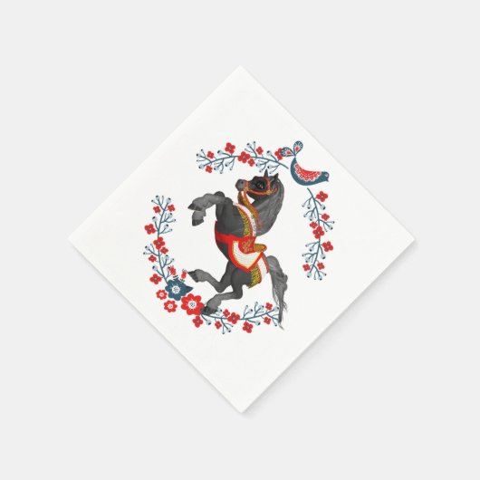 Papieren luiers, kleurrijke paardenbloemen servet (Hoek)