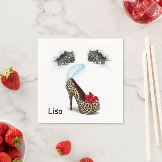 Papieren luiers, luipaarden servet (Insitu)