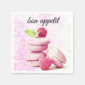 Papieren luiers met Franse Macarons Servet (Voorkant)