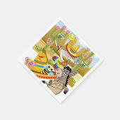 Papieren luiers, Mexicaans Man Donkey Butterfly Servet (Hoek)