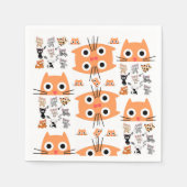 Papieren luiers, Oranje katten Servet (Voorkant)