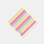 Papieren luiers, pastelstreep servet (Hoek)