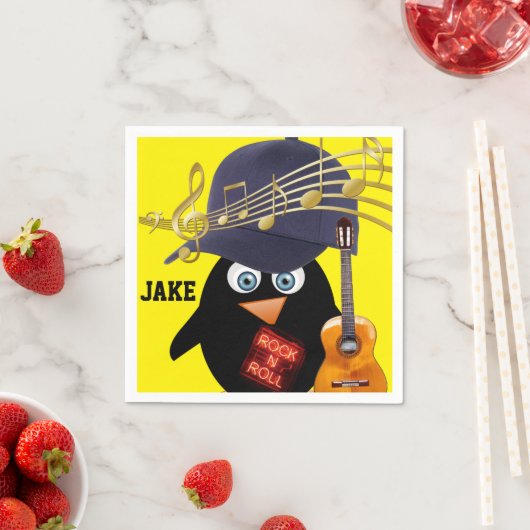 Papieren luiers, Penguin Guitar Rock n Roll Servet (Insitu)