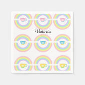 Papieren luiers, regenboog servet (Voorkant)