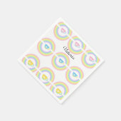 Papieren luiers, regenboog servet (Hoek)