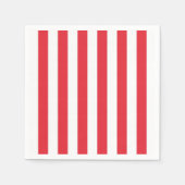 Papieren luiers, rode en witte streep servet (Voorkant)