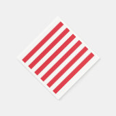 Papieren luiers, rode en witte streep servet (Hoek)