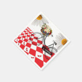 Papieren luiers, rode, gecontroleerde witwasmachin servet (Hoek)