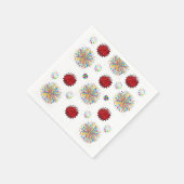 Papieren luiers, rode zoethout servet (Hoek)