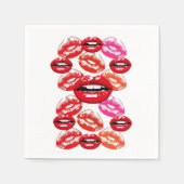 Papieren luiers, roze en rode luiers servet (Voorkant)