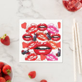 Papieren luiers, roze en rode luiers servet (Insitu)