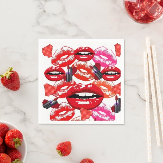 Papieren luiers, roze en rode luiers servet (Insitu)