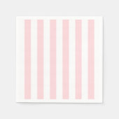 Papieren luiers, roze en witte strepen servet (Voorkant)