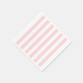 Papieren luiers, roze en witte strepen servet (Hoek)