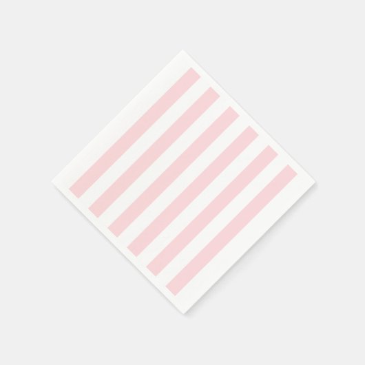 Papieren luiers, roze en witte strepen servet (Hoek)