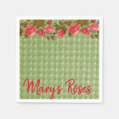 Papieren luiers, Rozen Groen Servet (Voorkant)