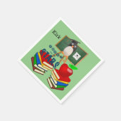 Papieren luiers, schoolboeken Penguin Apple Servet (Hoek)