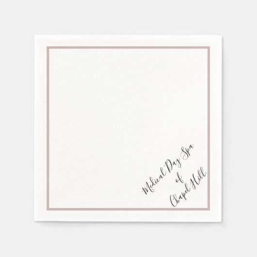 Papieren luiers, standaardcocktail servet (Voorkant)