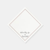 Papieren luiers, standaardcocktail servet (Hoek)