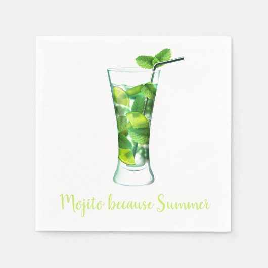 Papieren luiers, standaardcocktail servet (Voorkant)