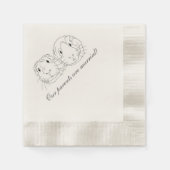 Papieren luiers, standaardcocktail servet (Voorkant)