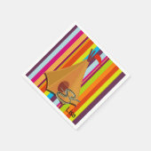 Papieren luiers, stripe Tent Camping Snake Servet (Hoek)