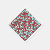 Papieren luiers, tanden, tandenborstel, tandpasta servet (Hoek)