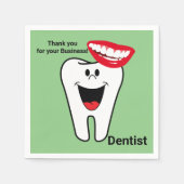 Papieren luiers, Tooth Smile Green Servet (Voorkant)