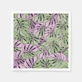 Papieren luiers-Tropische bladeren Servet (Voorkant)