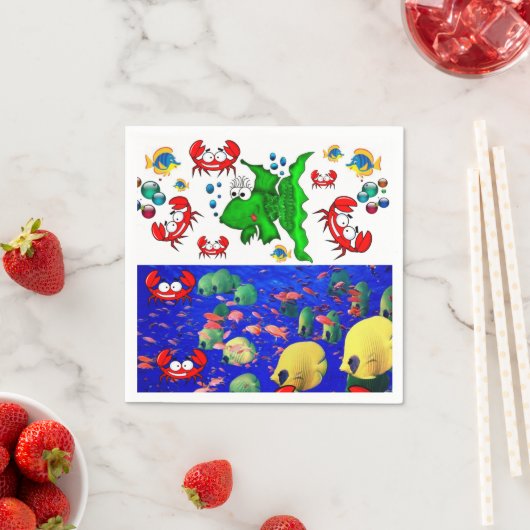 Papieren luiers, viskrabben servet (Insitu)