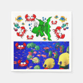 Papieren luiers, viskrabben servet (Voorkant)