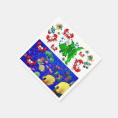 Papieren luiers, viskrabben servet (Hoek)