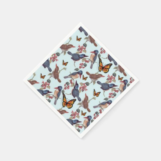 Papieren luiers, vlindervogels  servet (Hoek)