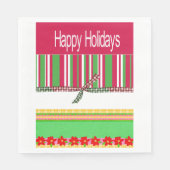 Papieren luiers, vrolijk kerstfeest Prettige feest Servet (Voorkant)