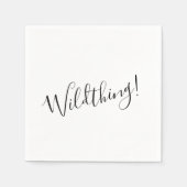 Papieren luiers, wild ding servet (Voorkant)