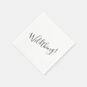 Papieren luiers, wild ding servet (Hoek)